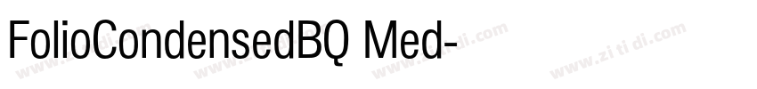 FolioCondensedBQ Med字体转换